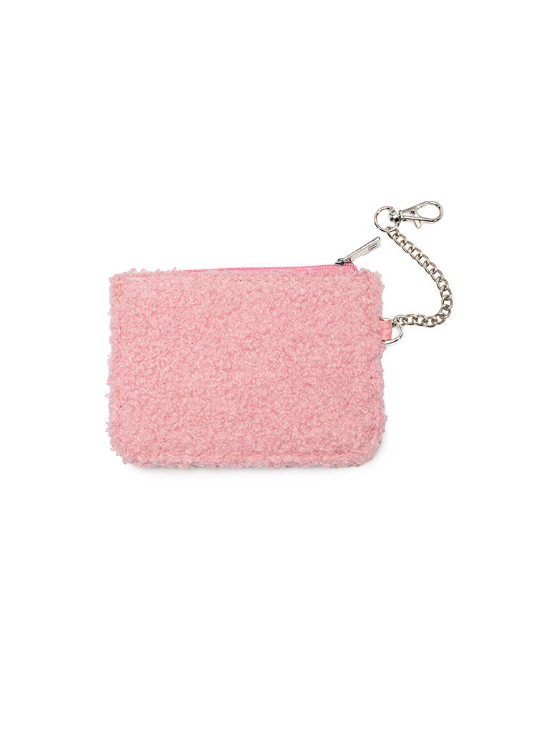 Keychain Pouch - Crystal Embellishment - Pink