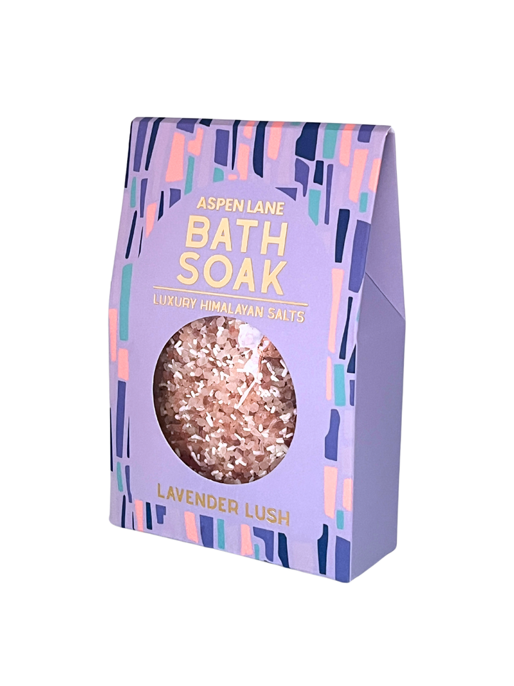 Lavender Himalayan Salt Bath Soak Giftable Stocking Stuffer