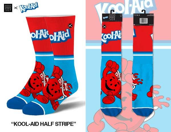 Kool Aid Half Stripe - Mens Crew Straight