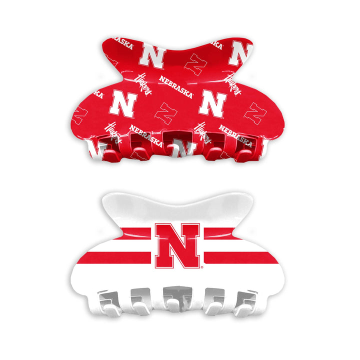 NCAA Nebraska Cornhuskers Team Hair Claw Set