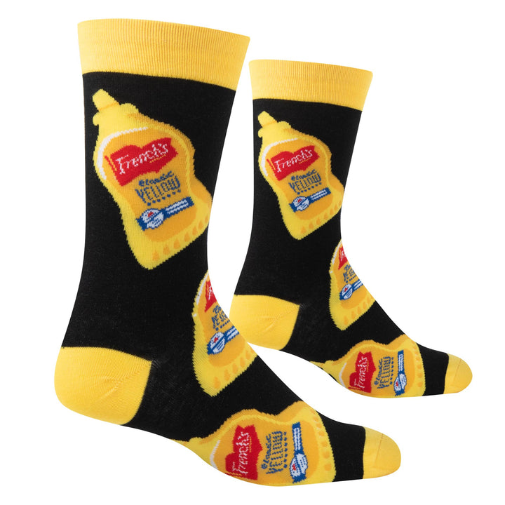 Crazy Socks - Mens Crew - Frenchs Mustard