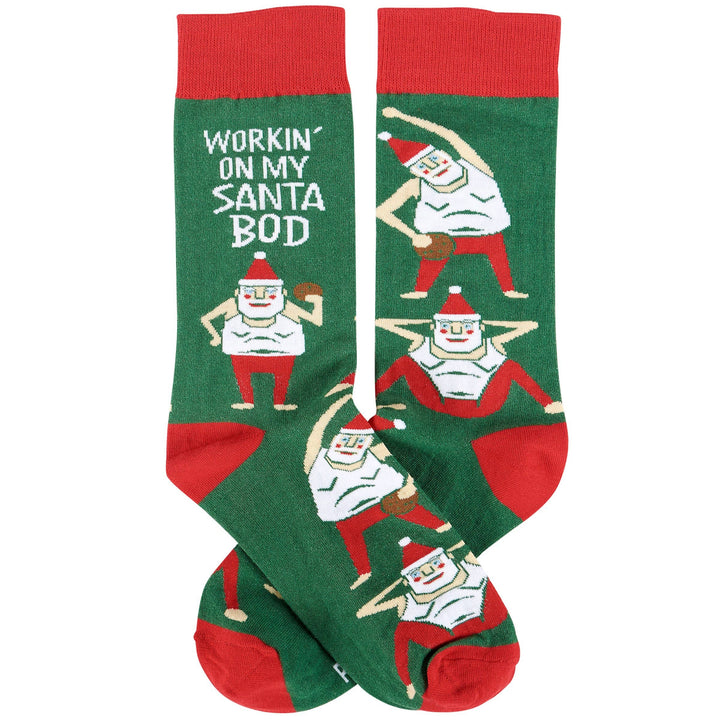 Workin' On My Santa Bod Socks