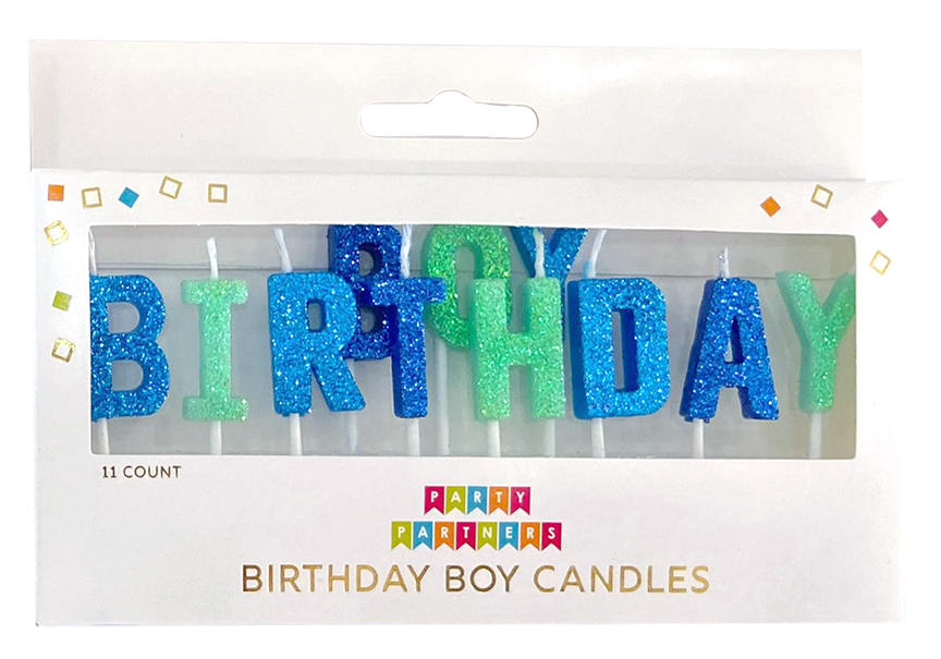 Birthday Boy Candle Set