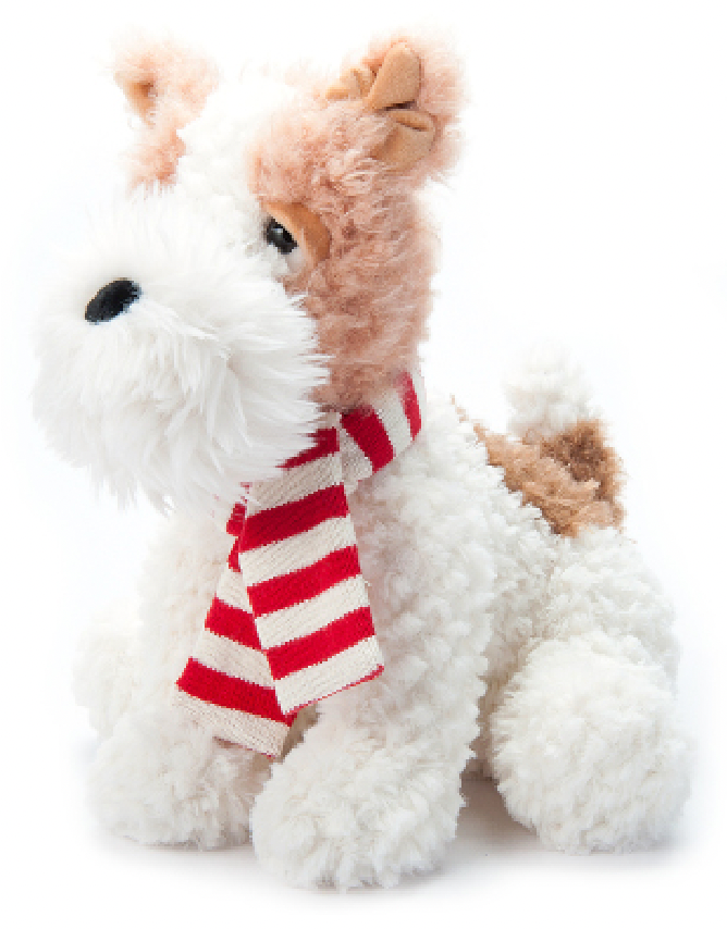10" (25cm) Holiday Fuzzlez Dog Assortment