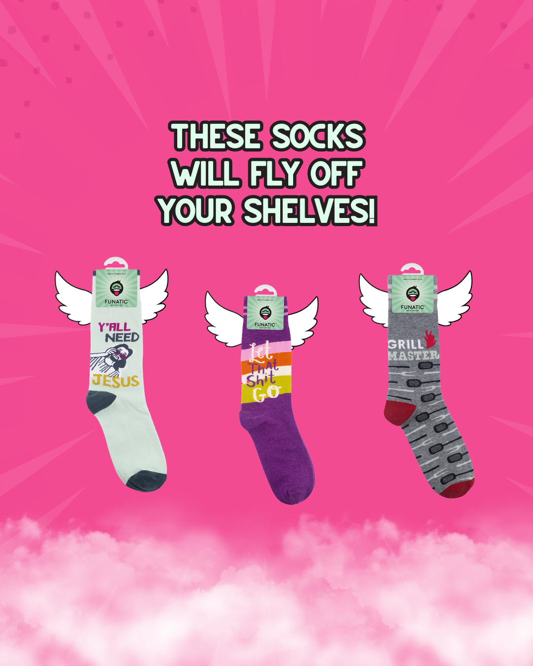 Y'All Need Jesus Socks | Funny Unisex Socks | Graphic Socks