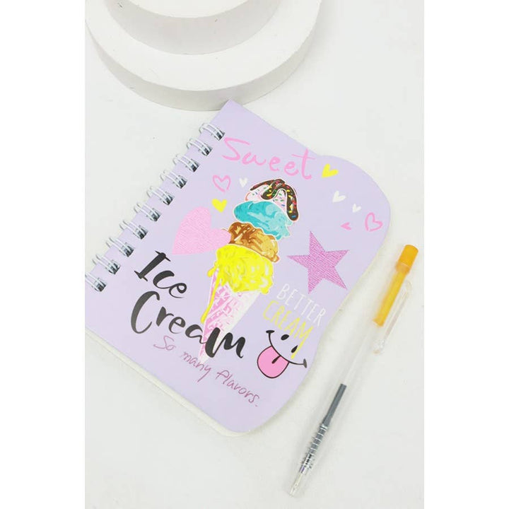 Ice Cream and Cup Cake NoteBook with Pen Set