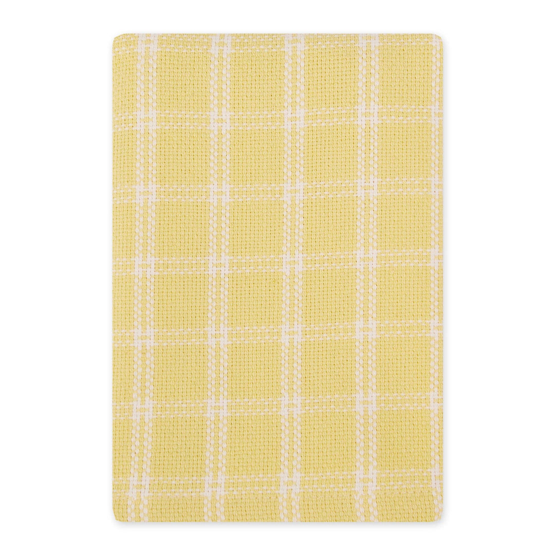 Spring Windowpane Plaid  Heavyweight Dishcloth Set of 3