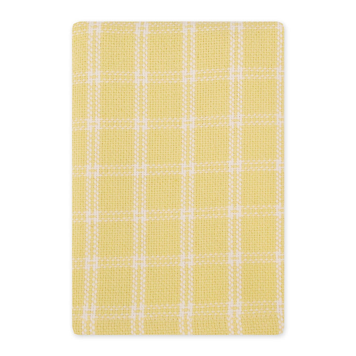 Spring Windowpane Plaid  Heavyweight Dishcloth Set of 3