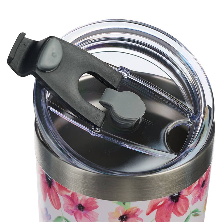 Kindness Matters Pink Cosmos Stainless Steel Travel Mug with