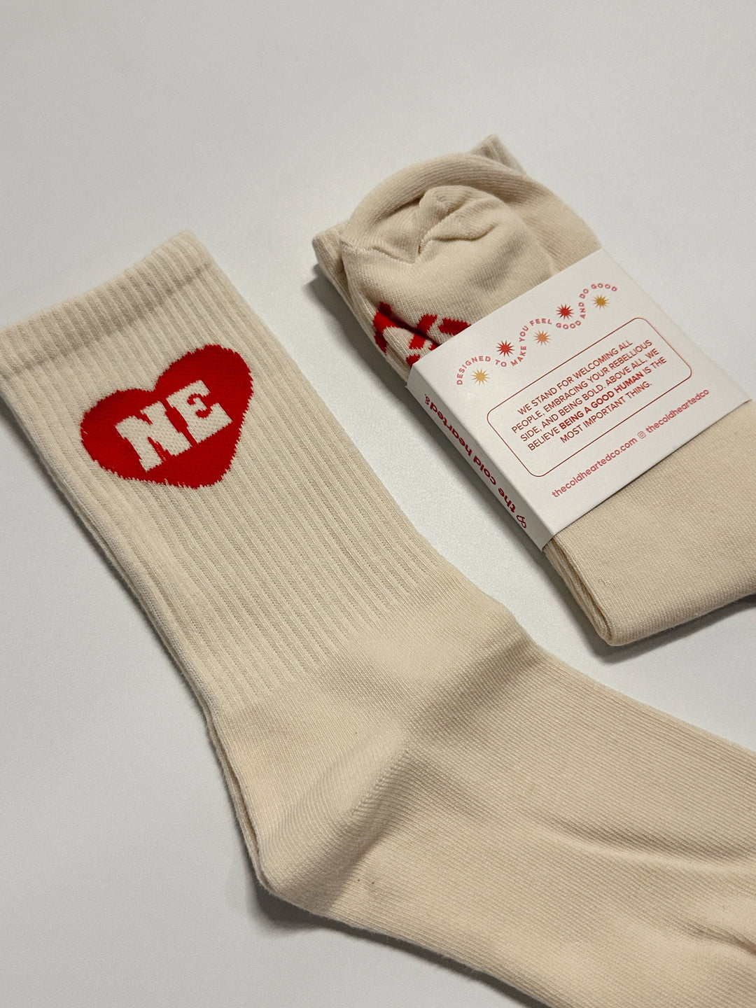 Nebraska Heart Crew Socks