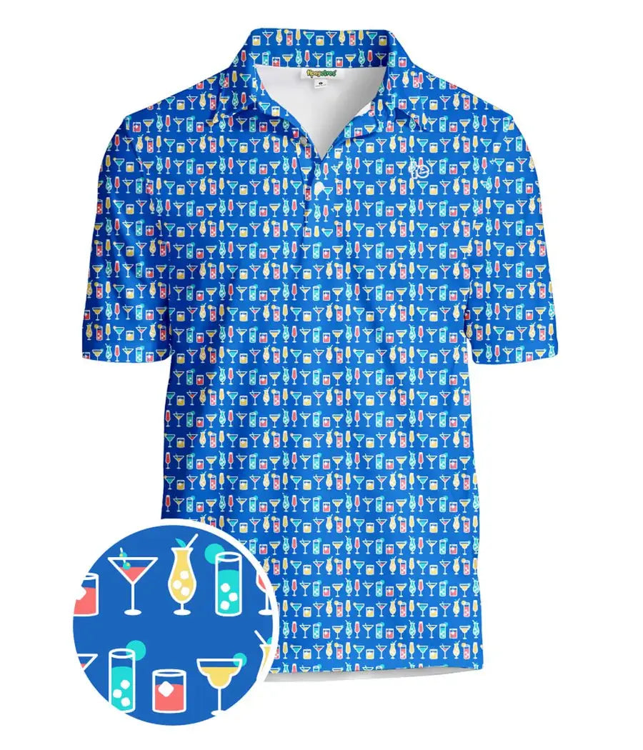 Highballer Golf Polo Shirt - Men's Fun Cocktail Golf Apparel
