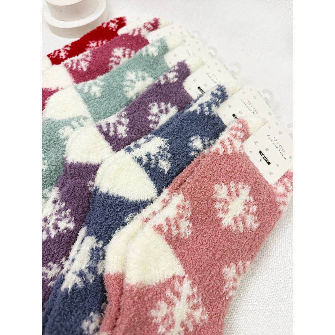 Cozy SnowFlake Design Winter Socks
