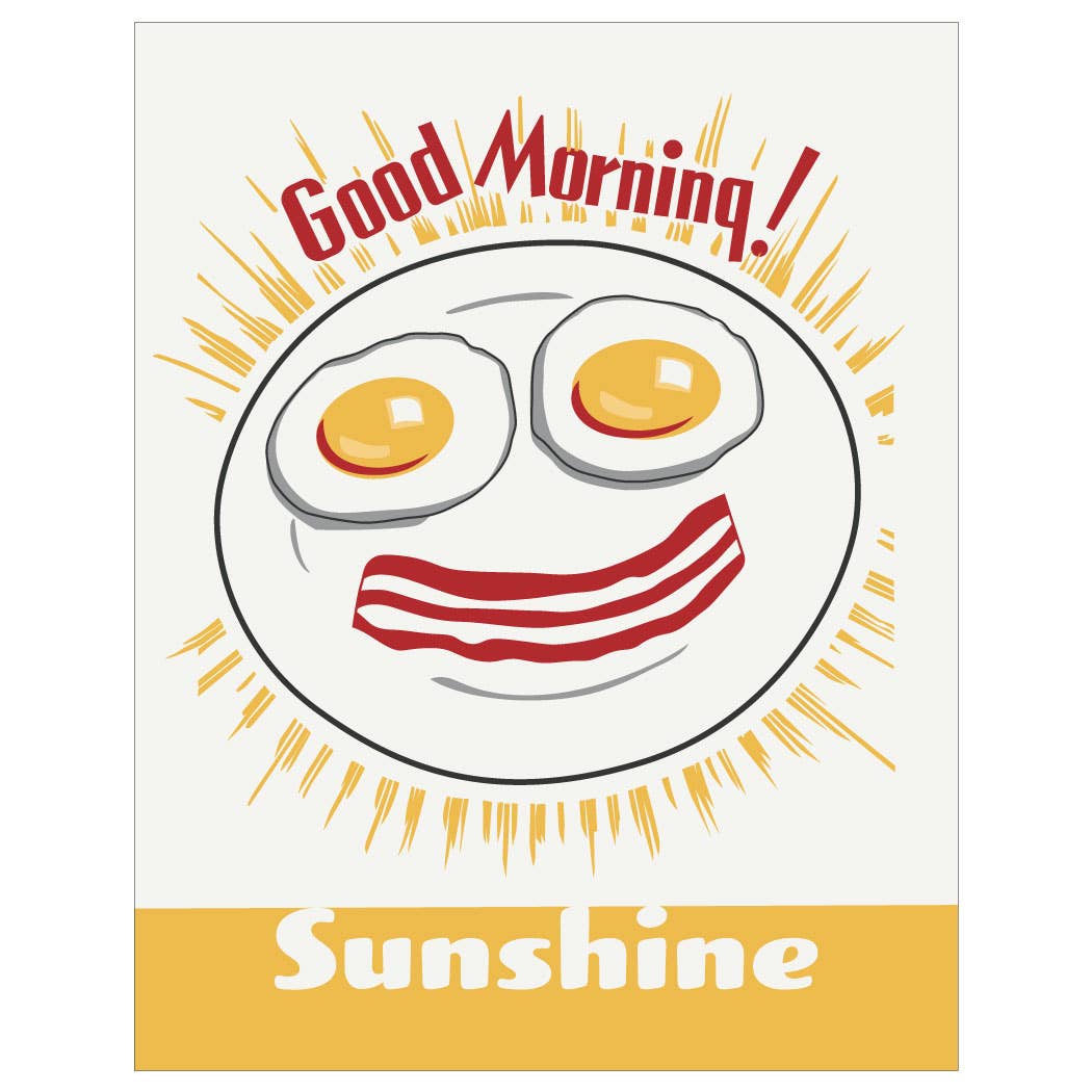 2.5 x 3.5 Good Morning Sunshine Bacon & Eggs Magnet