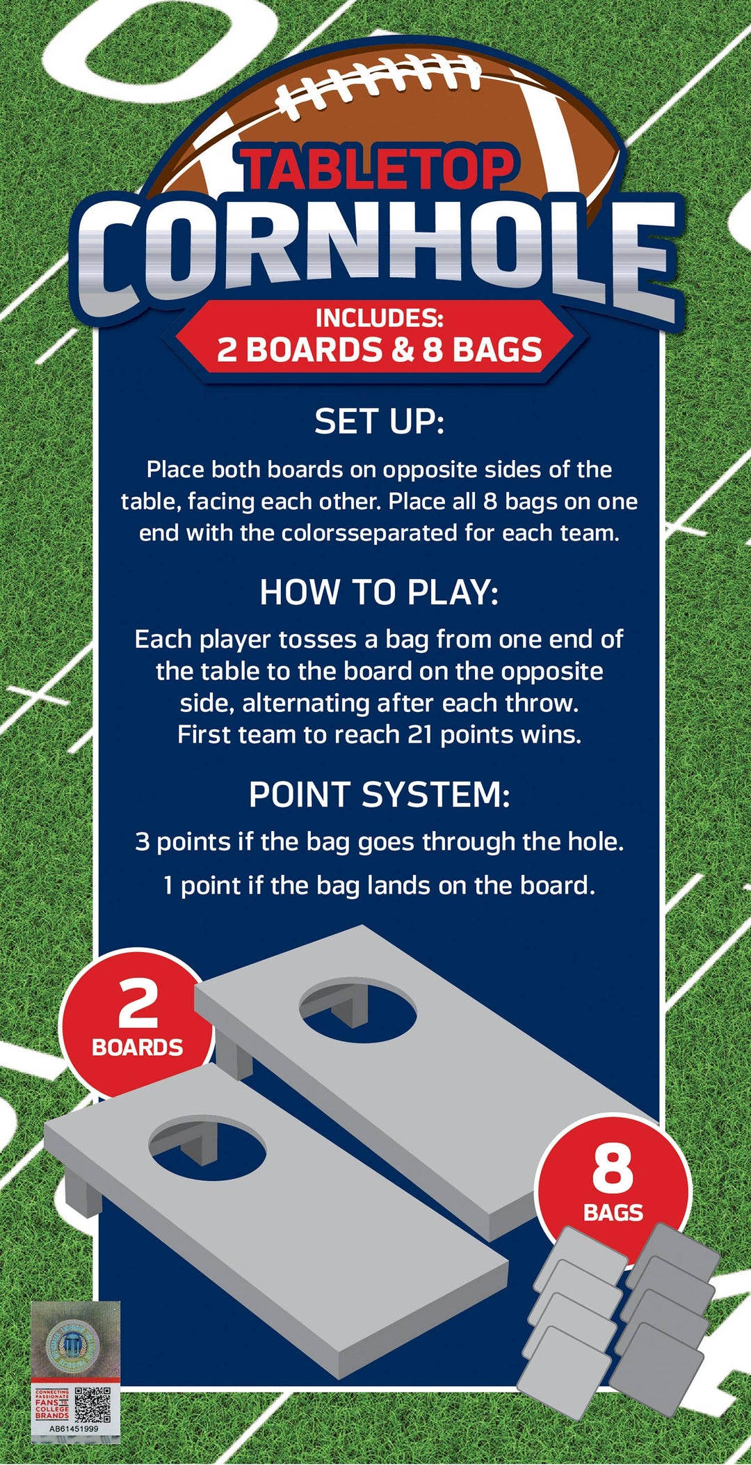 Nebraska Cornhuskers - NCAA Tabletop Cornhole
