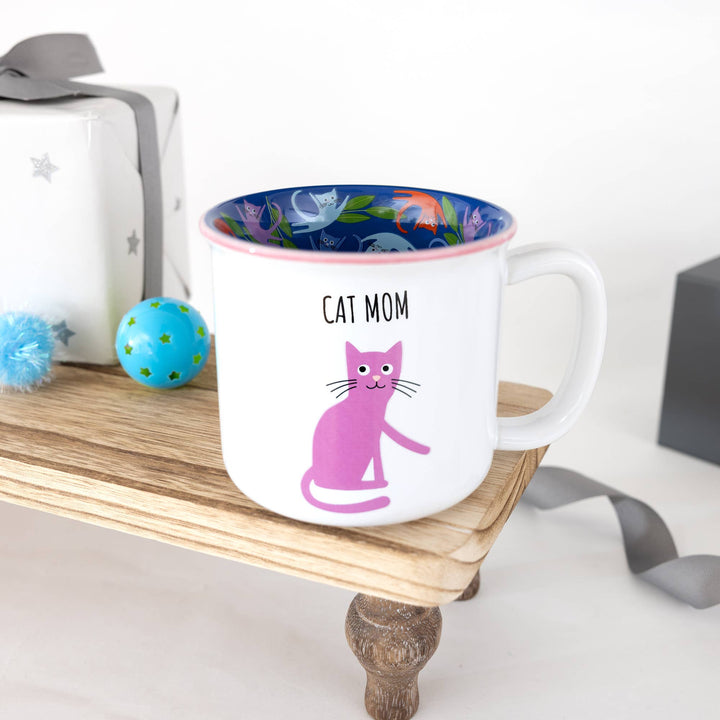 Cat Mom - 18 oz Mug