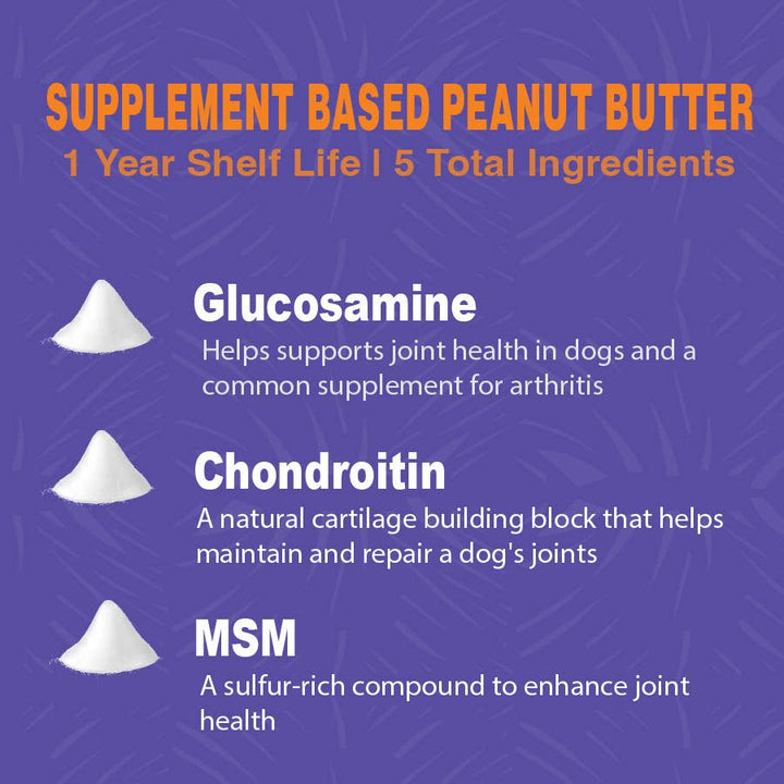 8oz Senior Dog Peanut Butter Squeeze Pack
