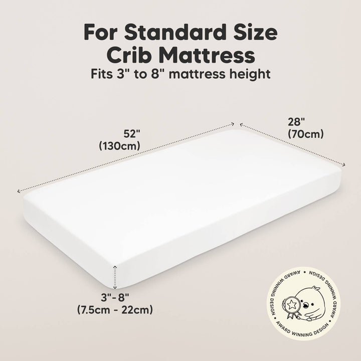 2-pack Organic Cotton Fitted Crib Sheet