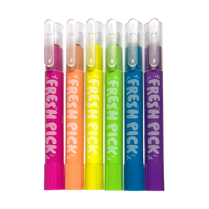 Fresh Pick Apple Scented Gel Crayons - Set of 6