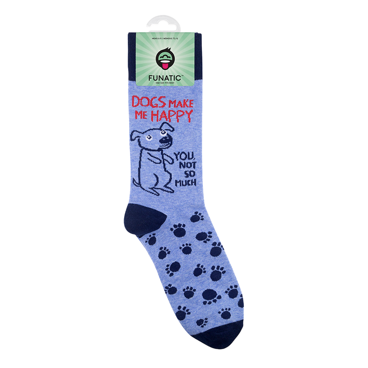 Dogs Make Me Happy, You Not So Much Socks | Funny Socks