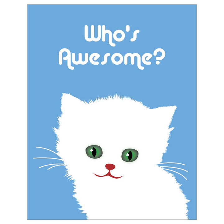 2.5'' x 3.5'' Who's Awesome Cute Cat Magnet