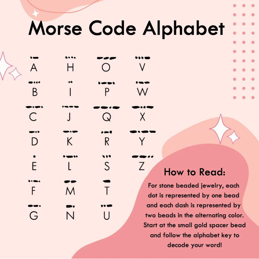 Morse Code Matching Set Kid & Adult| MOTHER & MINI DAUGHTER