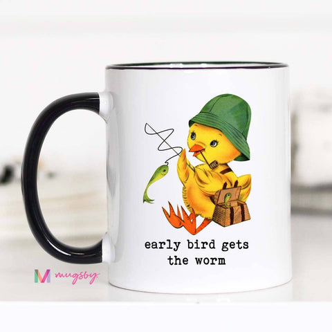 Early Bird Funny Coffee Mug, Father's Day Mug, Fathers Day