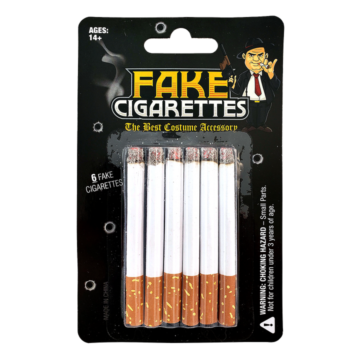 Fake Cigarettes (Pack of 6) - Realistic Movie, Stage & Costume Theatre Props