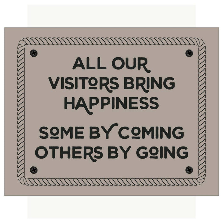 2.5'' x 3.5'' All Our Visitors Bring Happiness Magnet