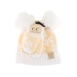 BABY Daisy C.C Pom Pom Beanie and Glove Set BBSEE0063