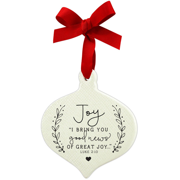 🎄LCP Ornament Doodle Joy Ribbon Hang