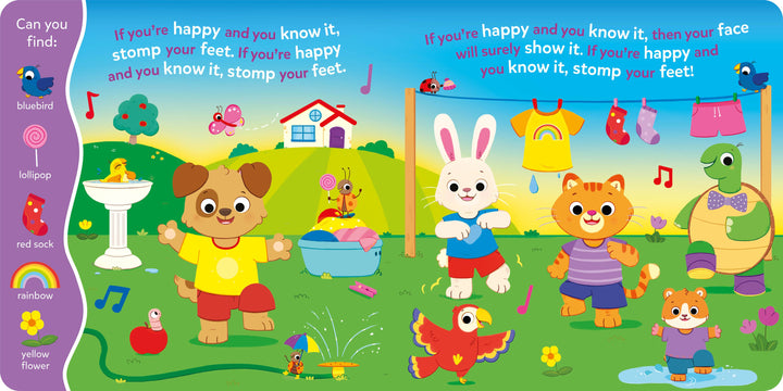 Search & Find If You're Happy & You Know(6-Button Song Book)