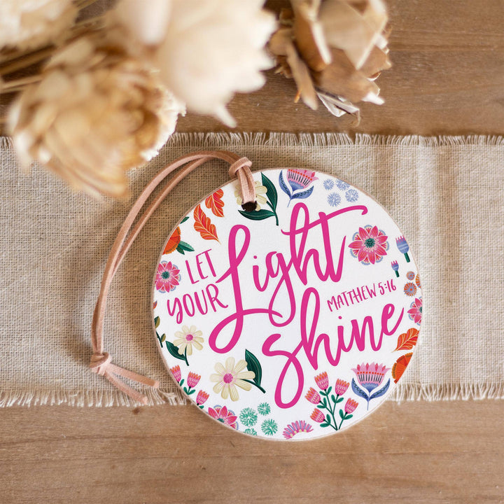 4" Round Ornament-Radiant Hope Let Your Light Shine