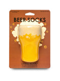 3D Packaged Crew Socks - Beer Glass - Yellow