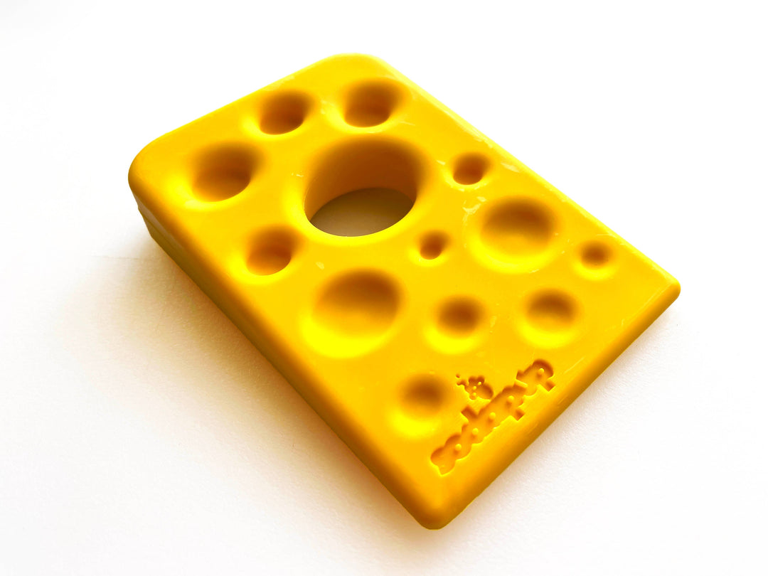 Swiss Cheese Wedge Durable Nylon Dog Chew Toy for Aggressive