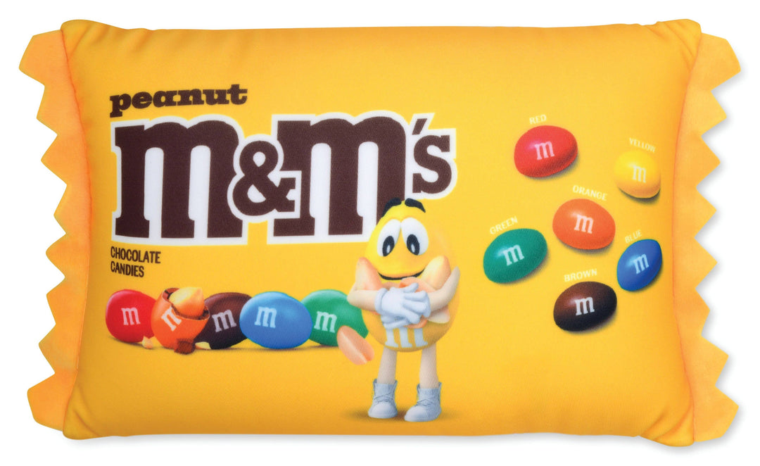 PEANUT M&M 12" MICROBEAD PLUSH