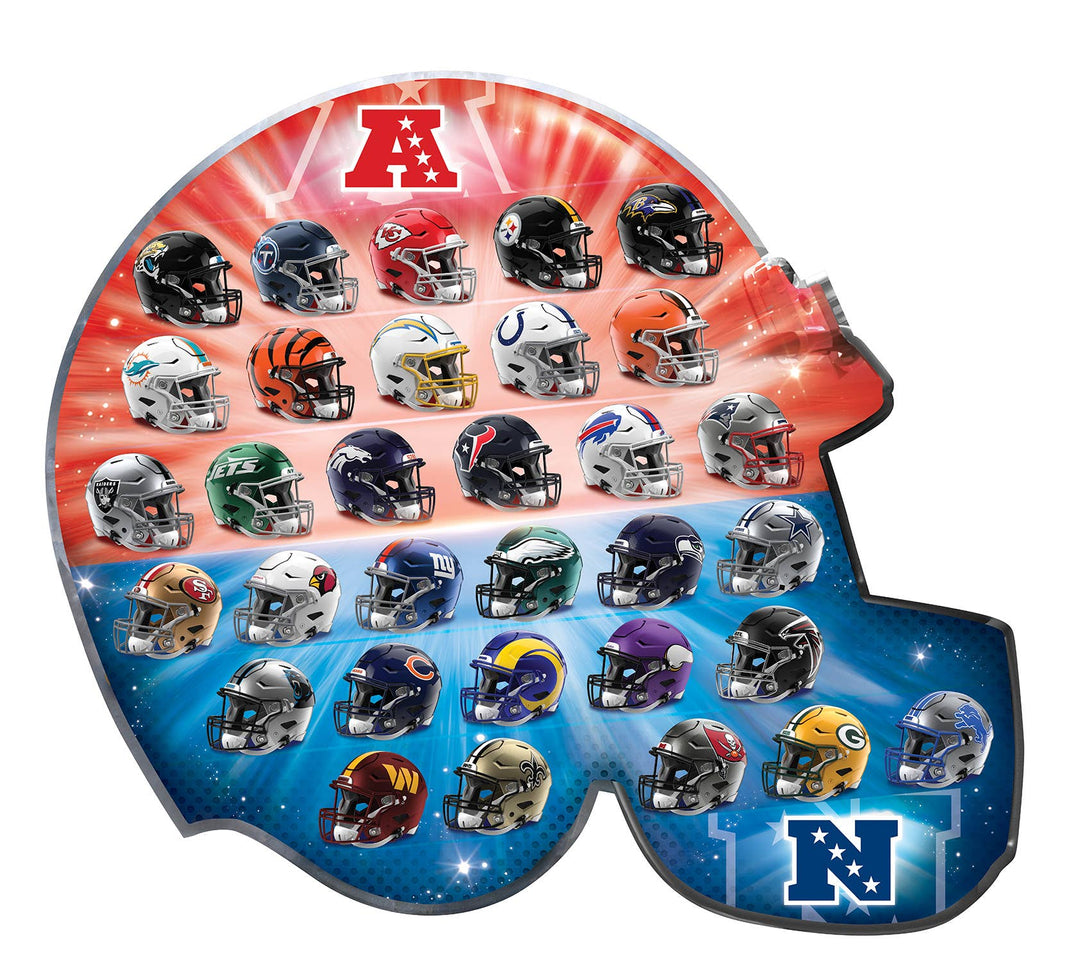 NFL - Teams Helmet 500 Piece Shaped Puzzle