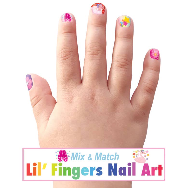 Cutie Stick-On Earring and Nail Sticker Gift Set- Ballerinas