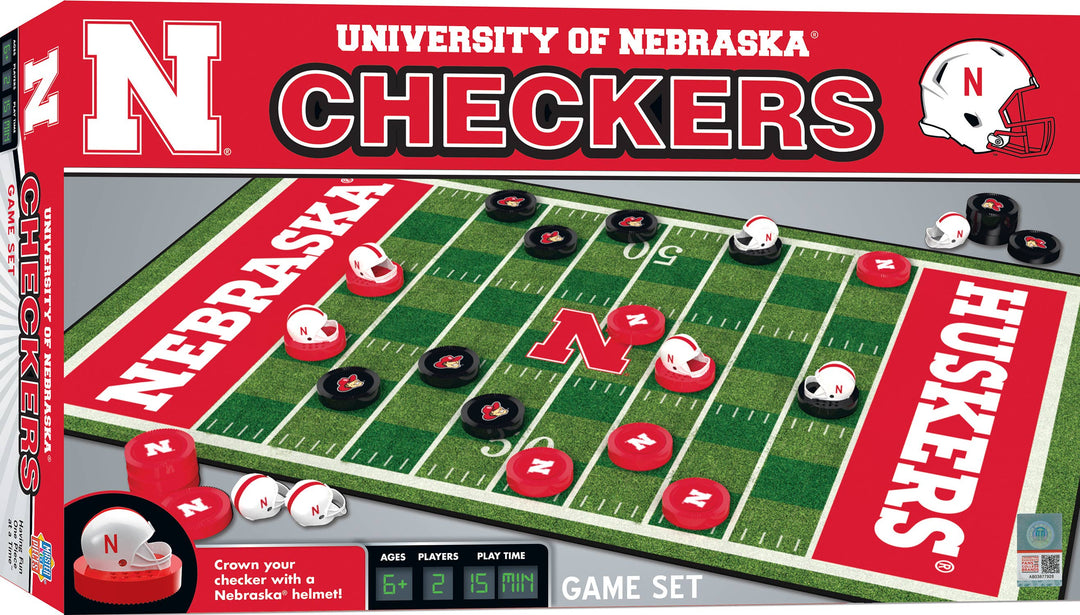 Nebraska Cornhuskers Checkers Board Game