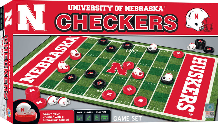 Nebraska Cornhuskers Checkers Board Game
