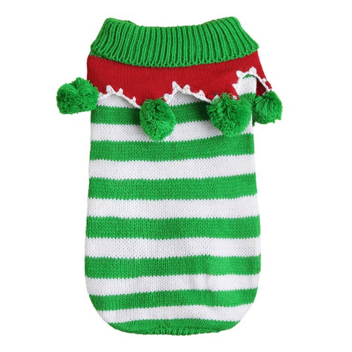 Chrismoo -  Christmas Striped Pet Sweater