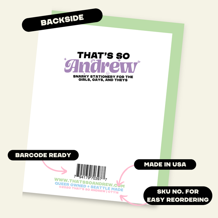 Happy Birthday to the Baddest Bitch Birthday Greeting Card