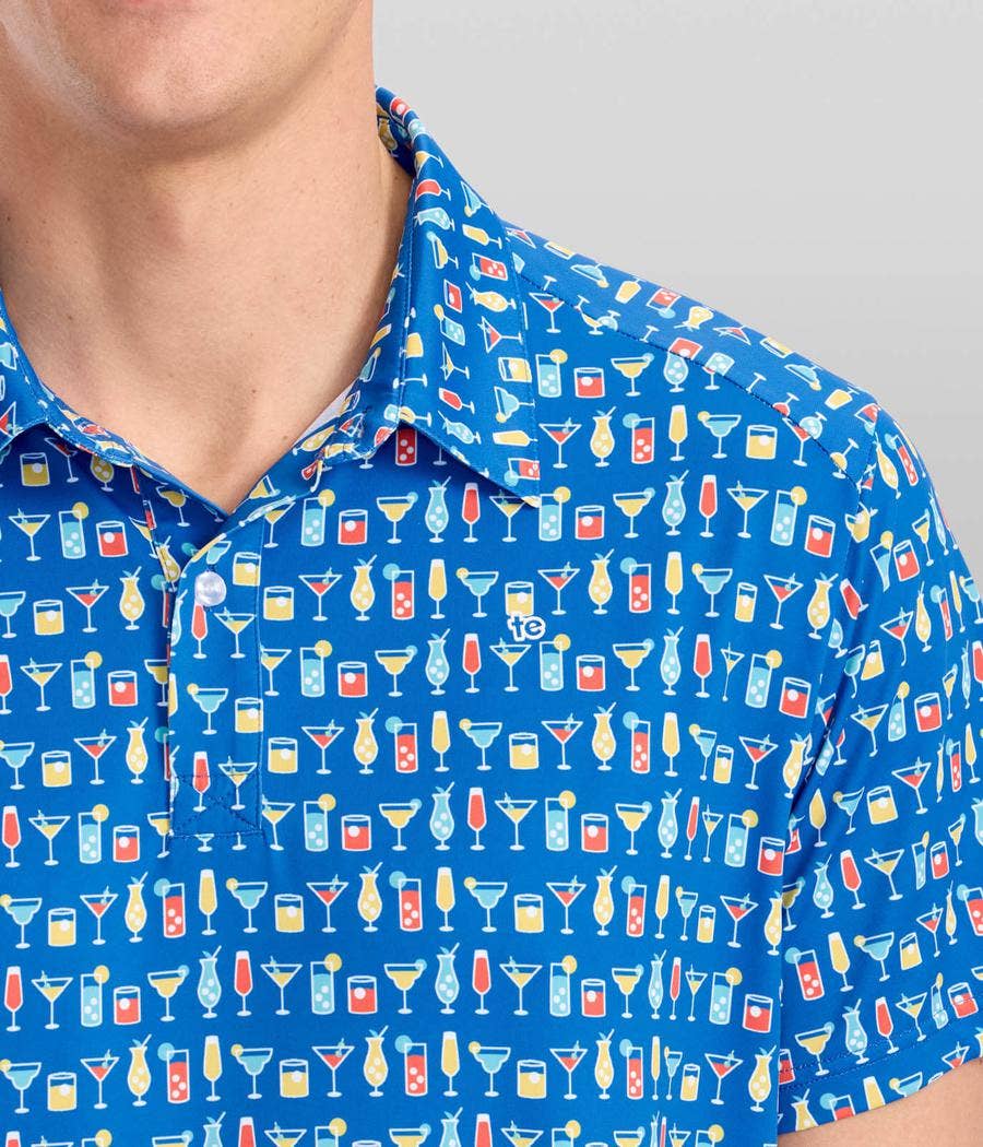 Highballer Golf Polo Shirt - Men's Fun Cocktail Golf Apparel
