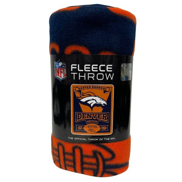 Denver Broncos Blankets - 50"x60" Fleece - Marquee Style