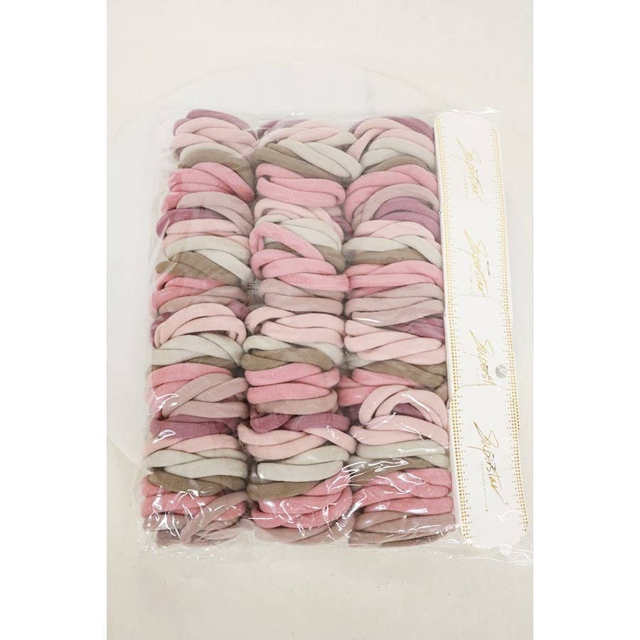 28-Pcs Mauve Color Hair Tie Set
