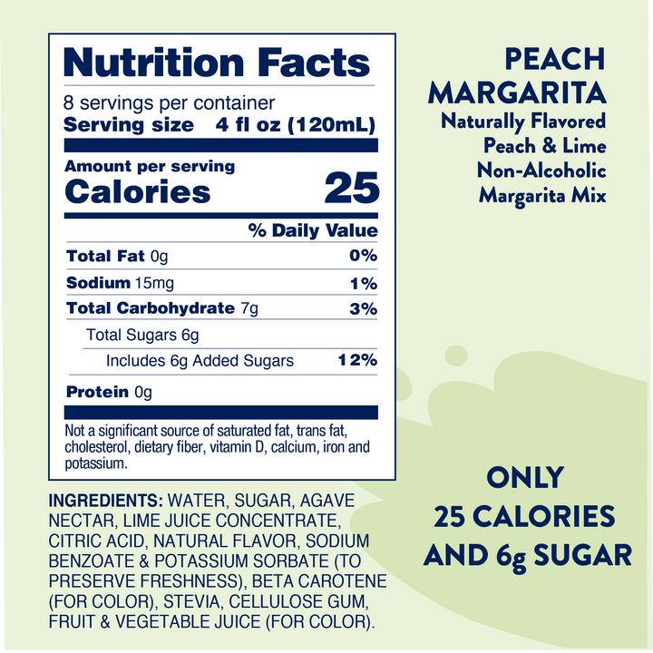 Natural Peach Margarita - Mixer
