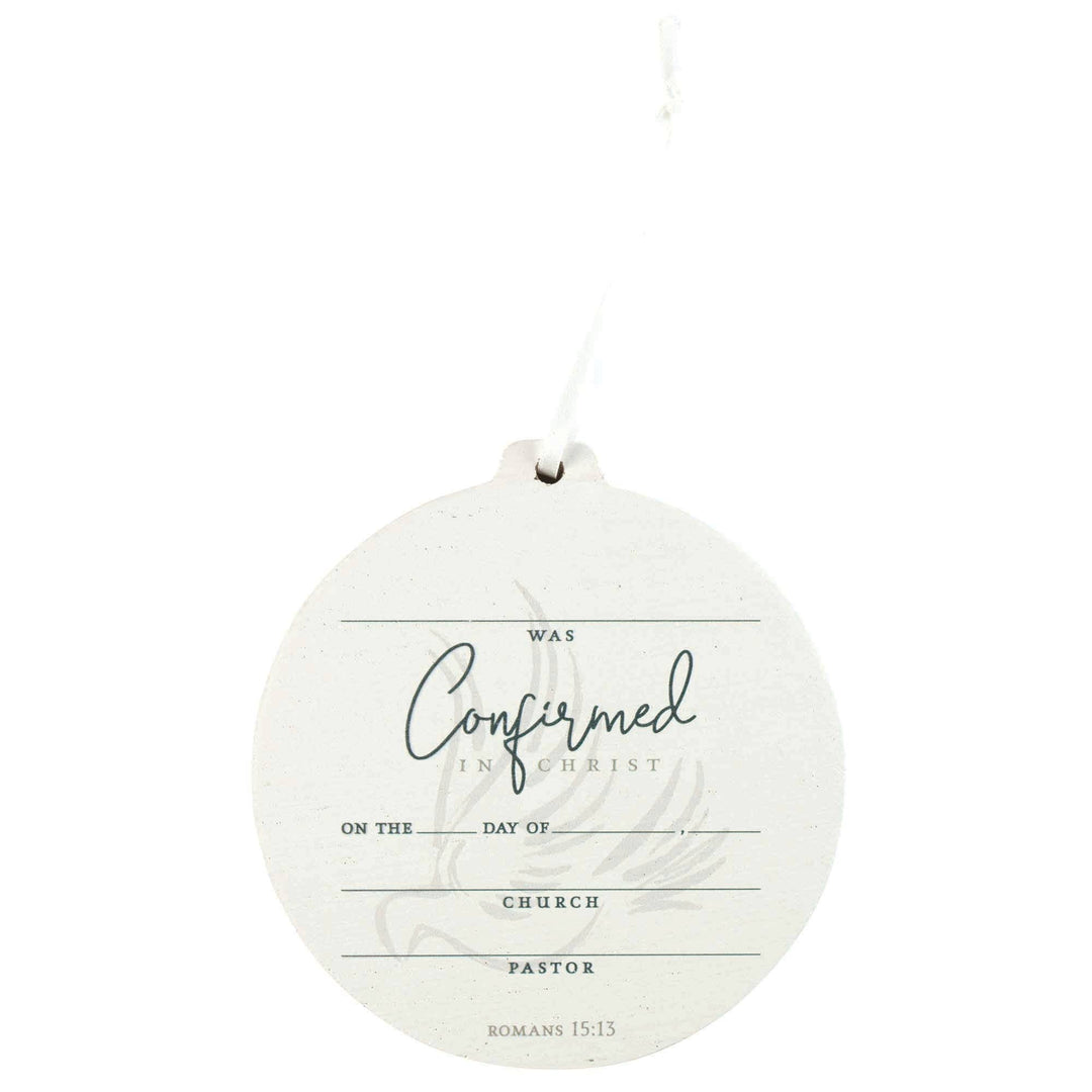 Ornament Confirmed In Christ MDF 4in