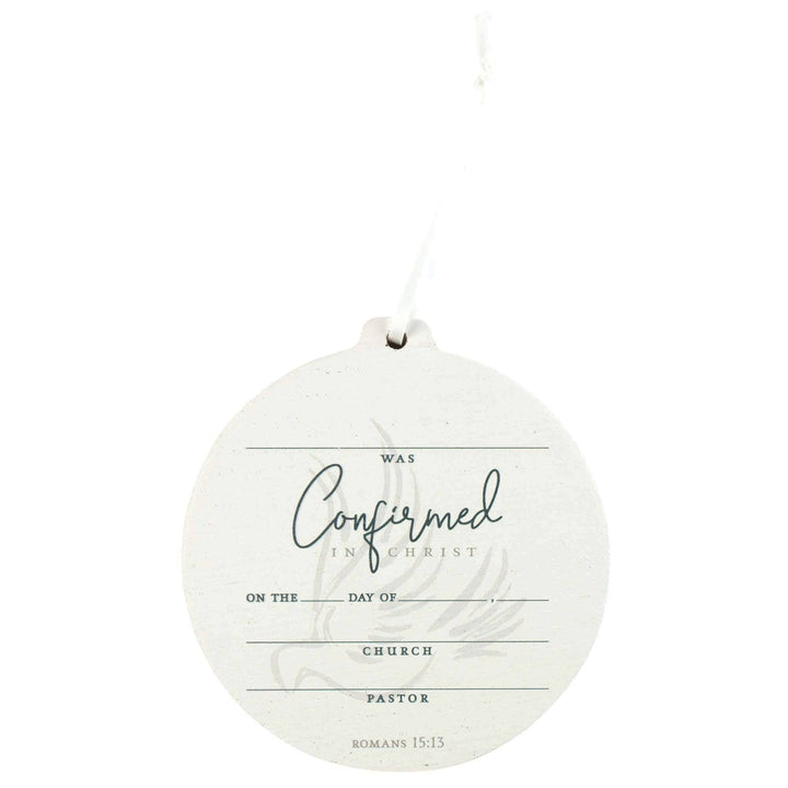 Ornament Confirmed In Christ MDF 4in