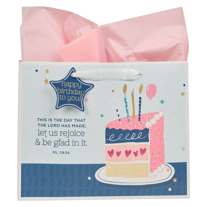 This is the Day Large Landscape Gift Bag -  Psalm 118:24