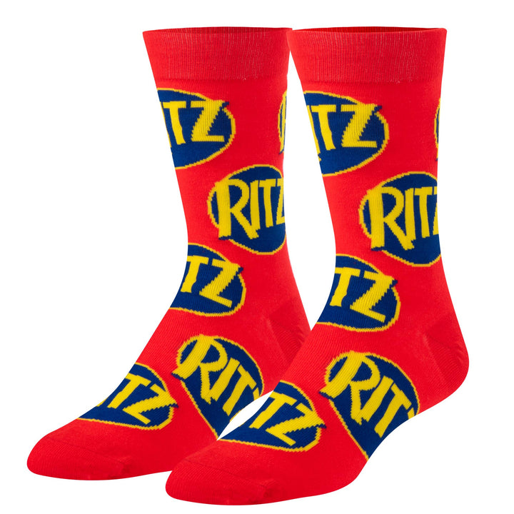 Crazy Socks - Mens Crew - Ritz Crackers