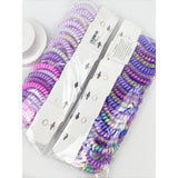 4-Pcs Multicolor Spiral Hair Ties